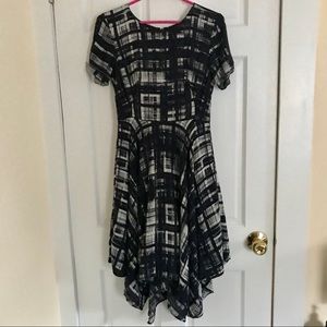 Anthropologie Painted Plaid Dress